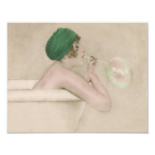 Raphael Kirchner 1916 "Bubbles" Impression Vintage