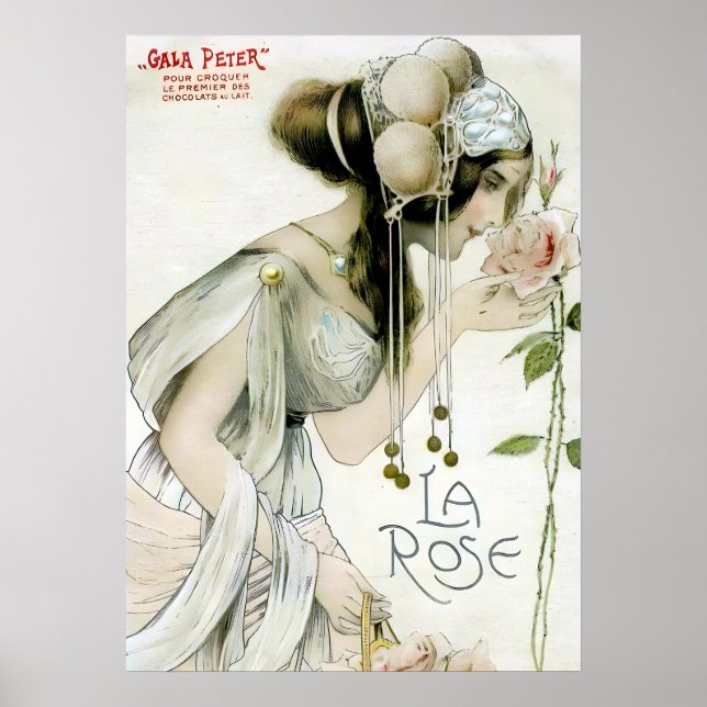 Raphael Kirchner, La Rose - Art Nouveau Poster (Front)