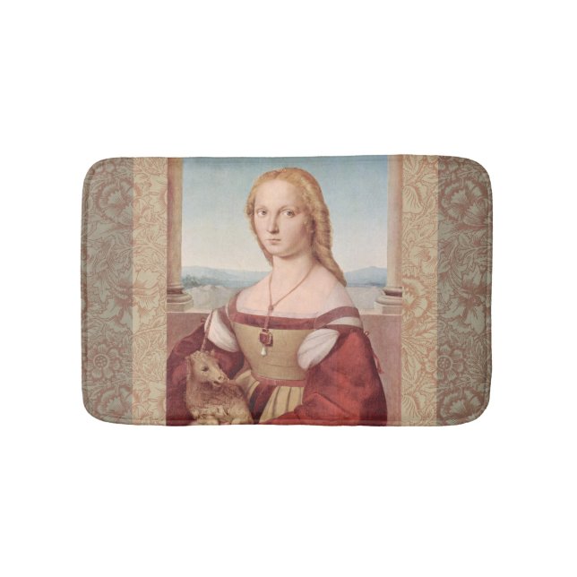 Raphael Lady and Unicorn Classic Bath Mat (Front)