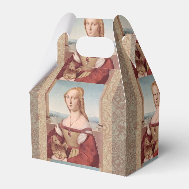 Raphael Lady and Unicorn Classic Favor Box (Front Side)
