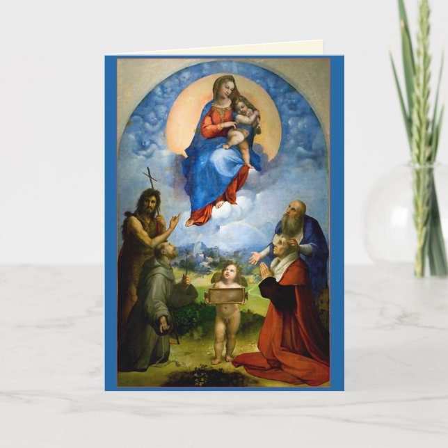 Raphael Madonna & Child Christmas Card (Front)