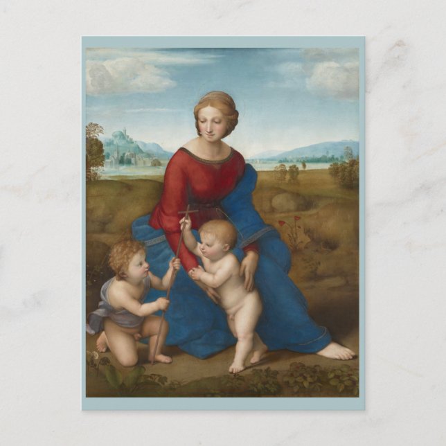 Raphael Madonna in Meadow Postcard (Front)