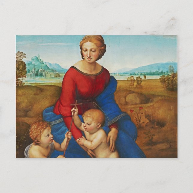 Raphael: Madonna in the Meadow Postcard (Front)