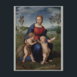 Raphael Madonna of the Goldfinch Postcard<br><div class="desc">Madonna of the Goldfinch (Madonna del Cardellino) by Raphael Sanzio, tempera and oil painting on wood panel, 1505-1506.</div>