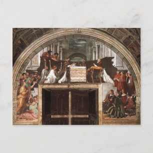 Raphael: Mass of Bolsena, from Stanza dell'Eliodor Postcard