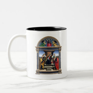 Raphael Raffaello Madonna and Child Enthroned Two-Tone Coffee Mug