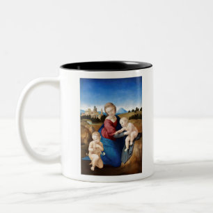 Raphael Raffaello Madonna and Child Infant Saint Two-Tone Coffee Mug