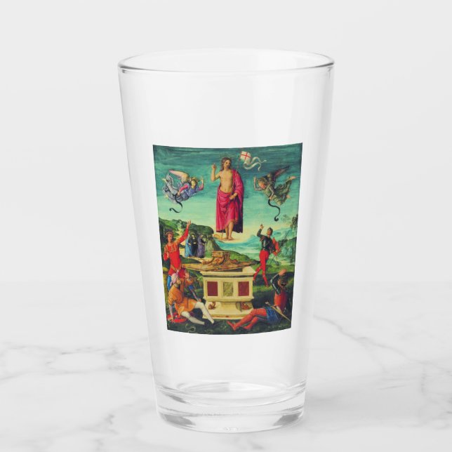 Raphael Resurrection Of Jesus Christ Art Glass (Front)