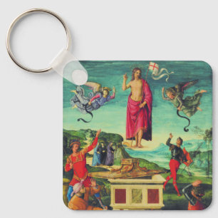 Raphael Resurrection Of Jesus Christ Art Keychain