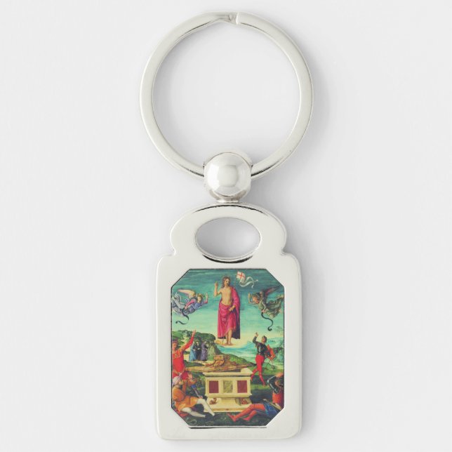 Raphael Resurrection Of Jesus Christ Art Keychain (Front)