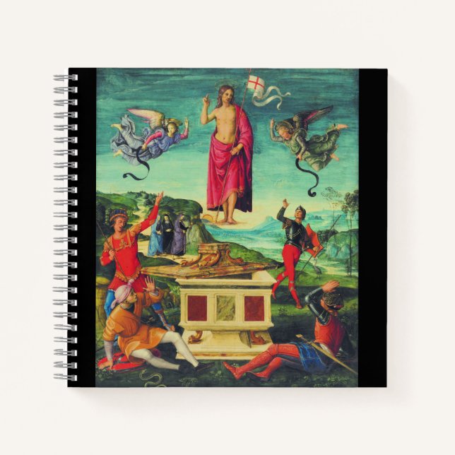Raphael Resurrection Of Jesus Christ Art Notebook (Front)