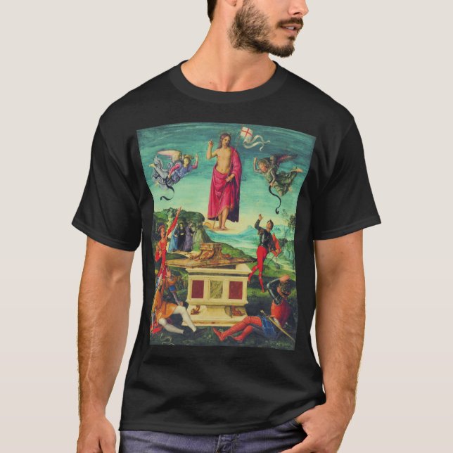 Raphael Resurrection Of Jesus Christ Art T-Shirt (Front)