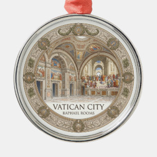 Raphael Rooms Vatican City Metal Ornament