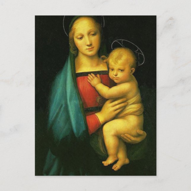 Raphael Sanzio - Madonna del Granduca Postcard (Front)