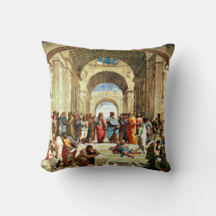 Raphael - School of Athens, Throw Pillow
