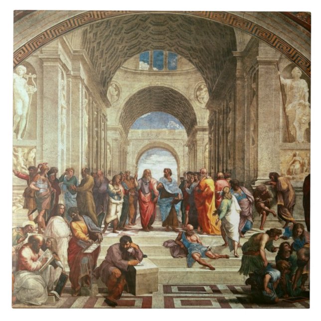 Raphael - School of Athens Tile (Front)