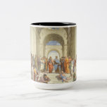 Raphael - School of Athens Two-Tone Coffee Mug<br><div class="desc">School of Athens by Raphal. Famous and historic painting.</div>