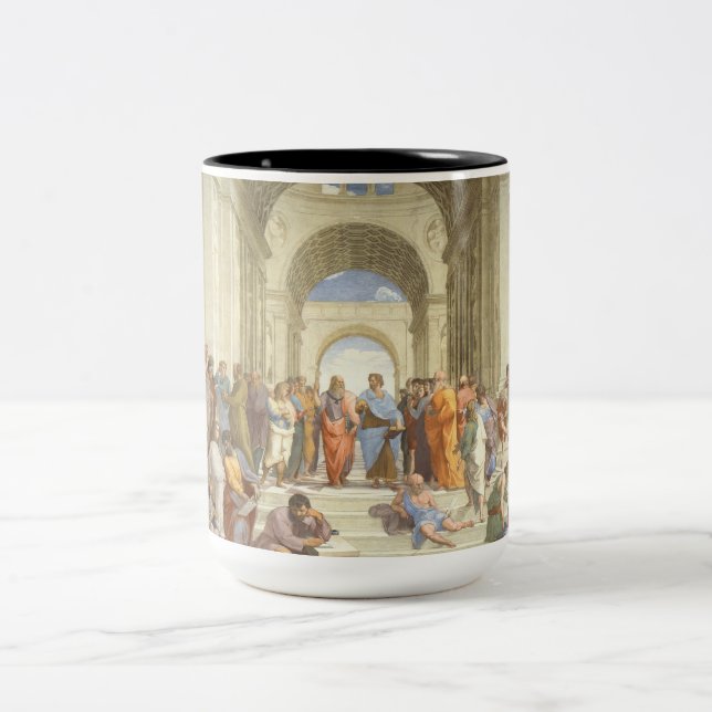 Raphael - School of Athens Two-Tone Coffee Mug (Center)