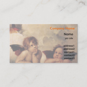 Raphael,Sistine Cherub Business Card