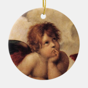 Raphael,Sistine Cherub Ceramic Ornament