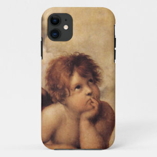 Raphael, Sistine Cherub.  Famous fine art. iPhone 11 Case