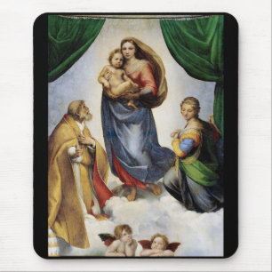 Raphael , Sistine Madonna Mouse Pad