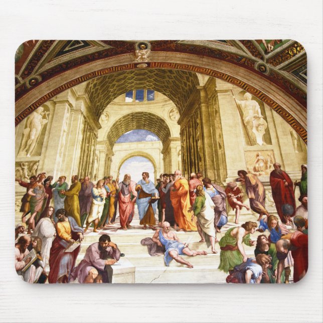 Raphael, The School of Athens (1509) Mouse Pad (Front)