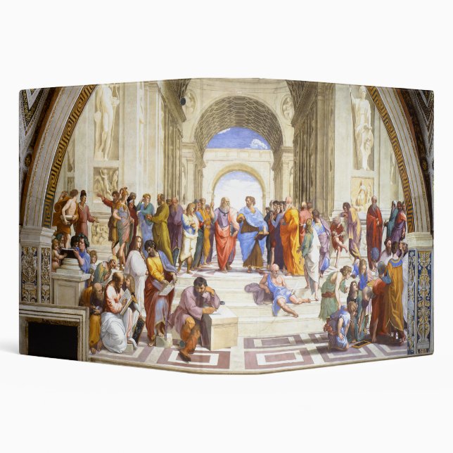 Raphael The School of Athens Renaissance Art Binder (Background)