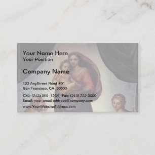 Raphael- The Sistine Madonna Business Card