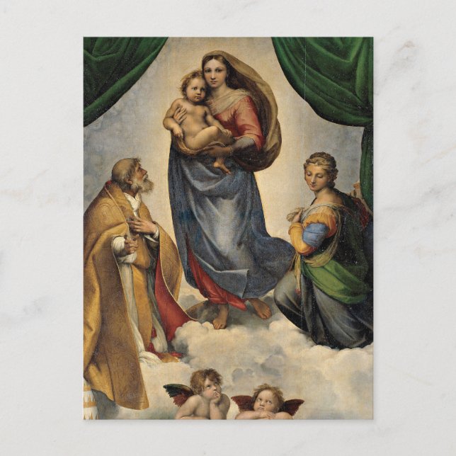 Raphael - The Sistine Madonna Postcard (Front)