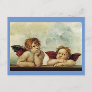 Raphael, Two Angels Painting, Postcard