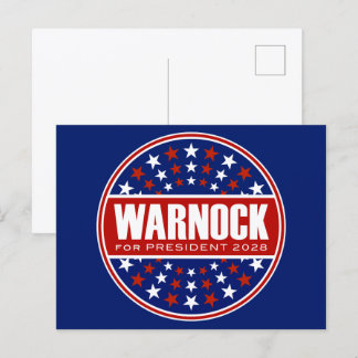 Raphael Warnock for President 2028 Postcard
