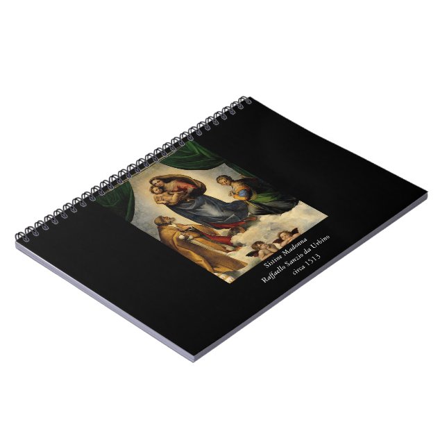 Raphael's Classic "Sistine Madonna" (circa 1513) Notebook (Left Side)