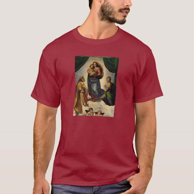 Raphael's Classic "Sistine Madonna" (circa 1513) T-Shirt (Front)