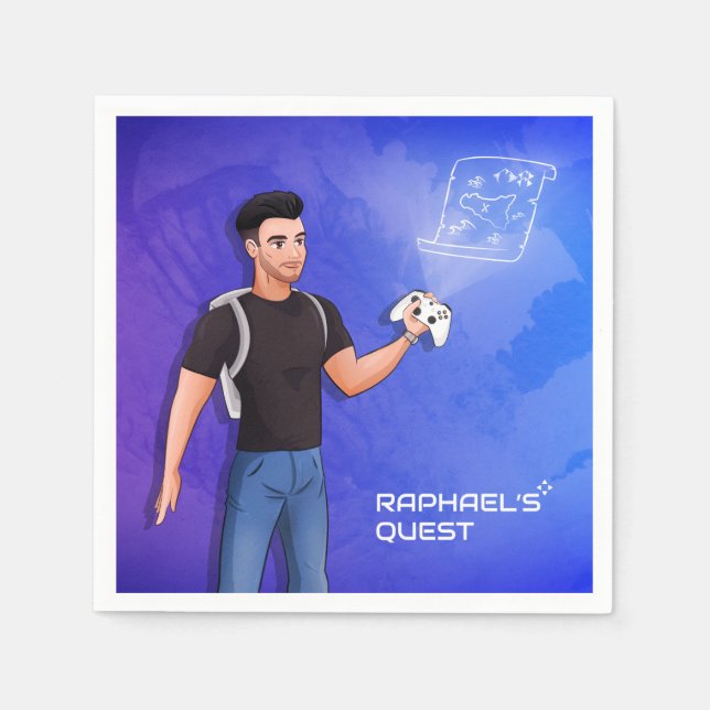 Raphael's Quest - Official Youtube Channel Napkin (Front)