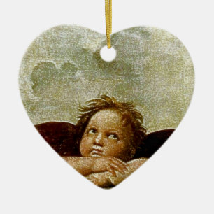 Raphael's "Sistine Madonna" Detail (circa 1513) Ceramic Ornament
