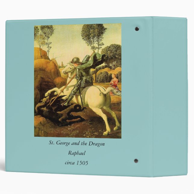 Raphael's "St. George and the Dragon" (circa 1505) Binder (Back/Spine)
