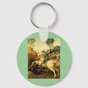 Raphael's "St. George and the Dragon" (circa 1505) Keychain