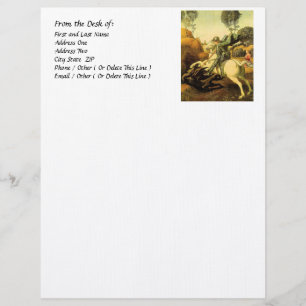 Raphael's "St. George and the Dragon" (circa 1505) Letterhead