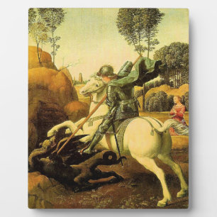 Raphael's "St. George and the Dragon" (circa 1505) Plaque