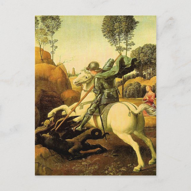 Raphael's "St. George and the Dragon" (circa 1505) Postcard (Front)