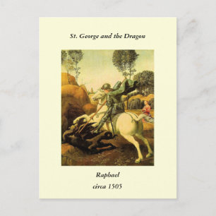 Raphael's "St. George and the Dragon" (circa 1505) Postcard