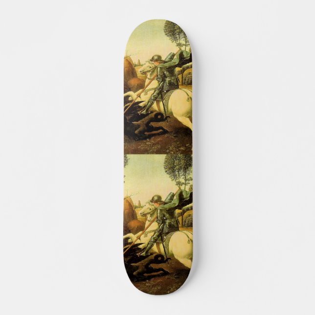 Raphael's "St. George and the Dragon" (circa 1505) Skateboard (Front)