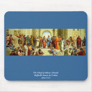 Raphael's "The School of Athens" Detail circa 1511 Mouse Pad