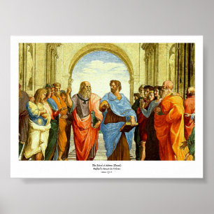 Raphael's "The School of Athens" Detail circa 1511 Poster