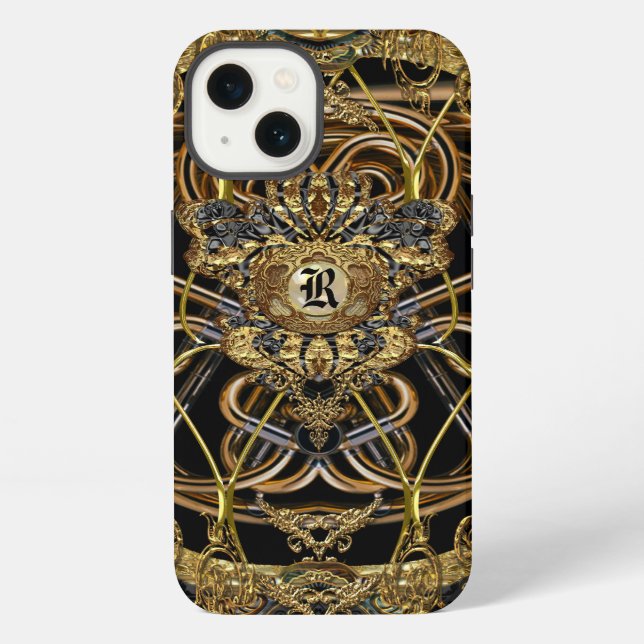 Raphconstance Elegant 6/6s  Baroque Chic Monogram iPhone Case (Back)