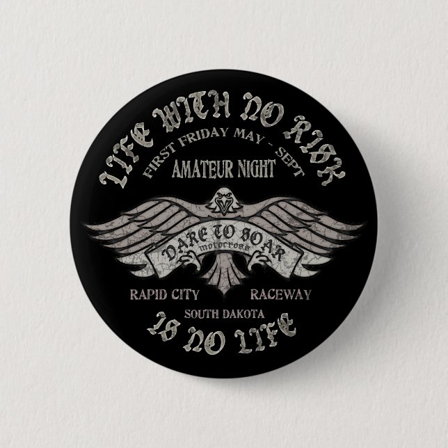 Rapid City Raceway 2 Inch Round Button (Front)