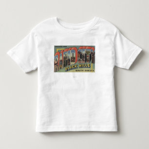 Rapid City, South Dakota - Large Letter Scenes Toddler T-shirt