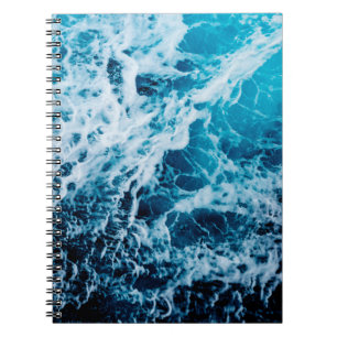 Rapid sea while sailing ship. Dramatic and picture Notebook