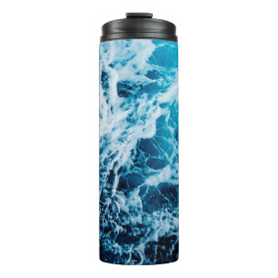 Rapid sea while sailing ship. Dramatic and picture Thermal Tumbler